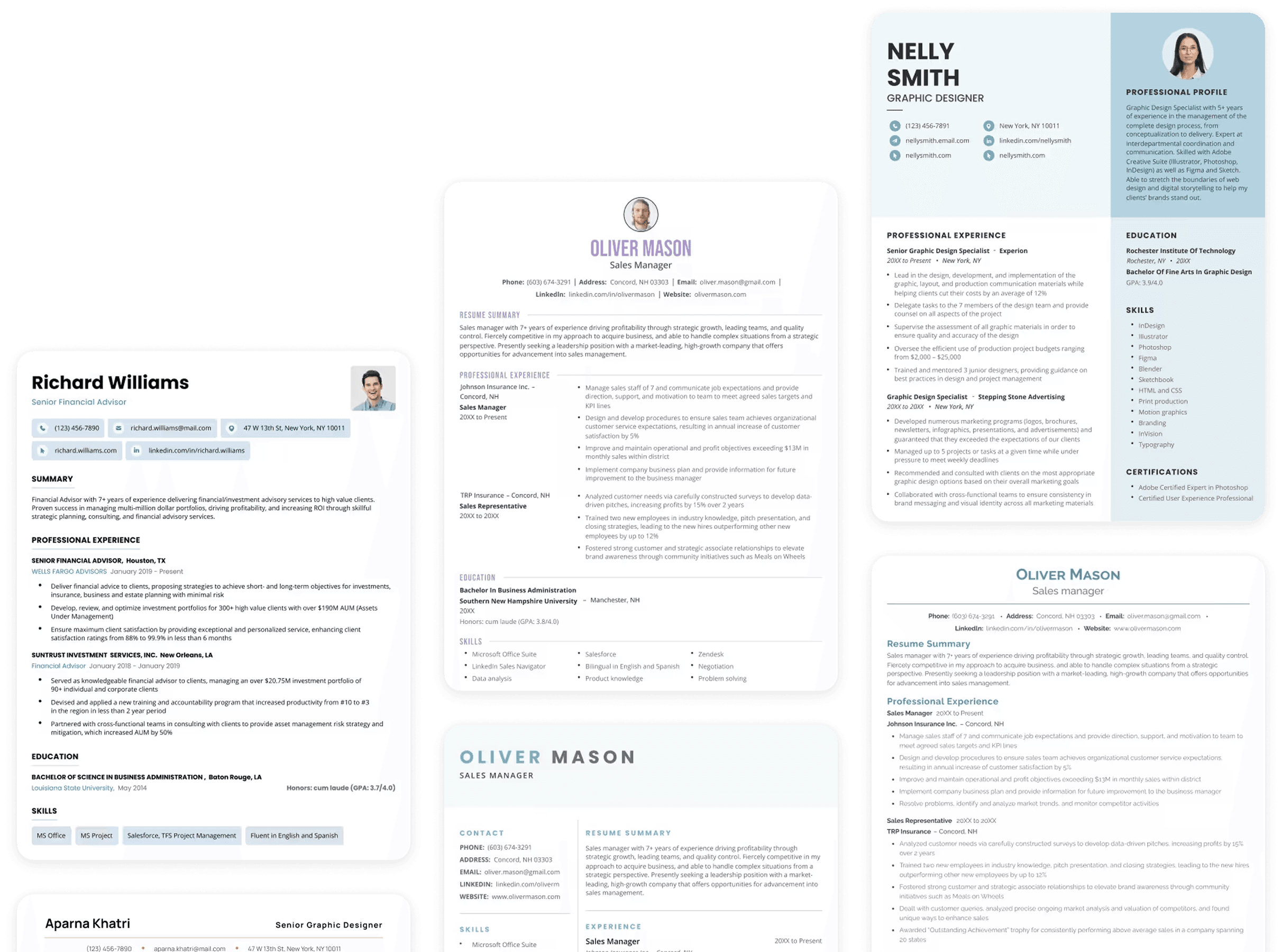 Professional resumes